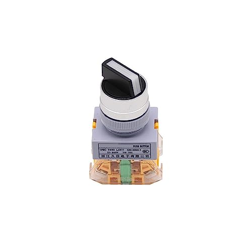 Interrupteur de sélection Y090 bouton 22mm anti faux contacts argent