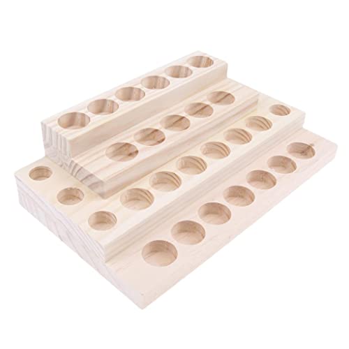 Rangement huiles essentielles 30 fentes pour éviter les flacons renversés