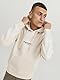 JACK & JONES Herren Hoodie Kapuzenpullover JORVESTERBRO - Relaxed Fit S-XXL, Größe:M, Farbe:Moonbeam 12241687