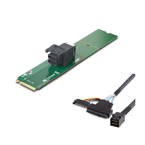 10Gtek M.2/8643 Adapter + 8643/U.2-0.5m