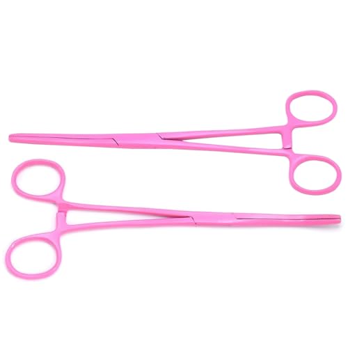 MuskalMed 2 Piece Full Pink Coated Curved & Straight 10