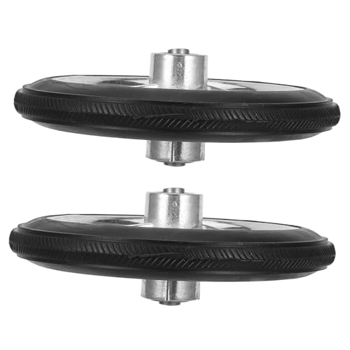 Gogogmee Wheelchair Solid Wheels 2pcs Replacement Front Wheels Track Wheel for Wheelchair Sturdy Wear Easy Installation Indoor/Outdoor Use