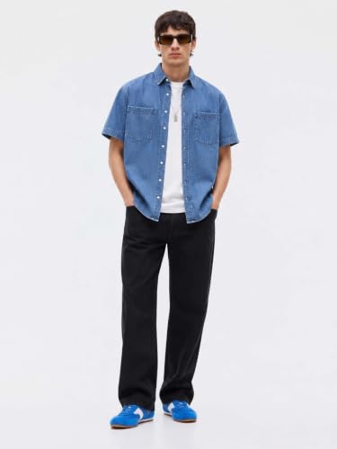Image of Lymio Shirt for Men | Cotton Denim Shirt for Men | Regular Fit Stylish Long Sleeve Shirts (LMS-48-49)