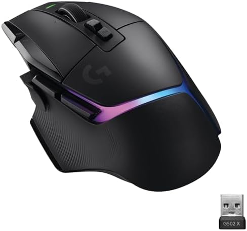Logitech G G502 X PLUS LIGHTSPEED Wireless RGB Mouse for Gam...