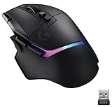 Logitech G G502 X PLUS LIGHTSPEED Wireless RGB Mouse for Gaming - Optical Mouse with LIGHTFORCE Hybrid Breaker , LIGHTSYNC RGB, HERO 25K Gaming Sensor, Compatible with PC - MacOS/Windows - Black