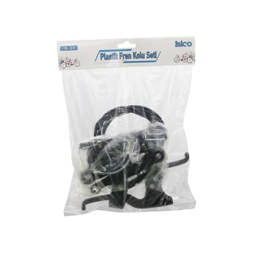 İbico İ18-011 (Plastik) Bisiklet Fren Takımı Set (2Pcs Fren Kolu & 1Pcs Fren Teli & 4Pcs Fren Mekanizma & Pabuç)*30