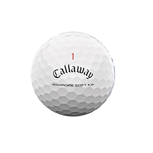 Callaway-Chrome-Soft-X-Triple-Track-Bolas-DE-Golf-Adultos-Unisex-Blanco-Talla-unica