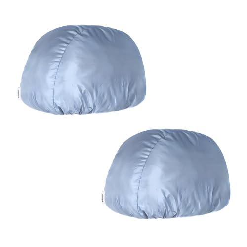 Image of Polyester Helmet Cover - Protects from Dust, Rain, Scratches Dustproof Waterproof Lightweight and Durable Secure Universal Size Storage Bag for Motorcycles Helmets (Pack of 2)