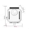 HEBEOT Boîtier étanche compatible avec Go Pro Max2 pour la plongée et les sports extrêmes avec verre trempé et acier inoxydable