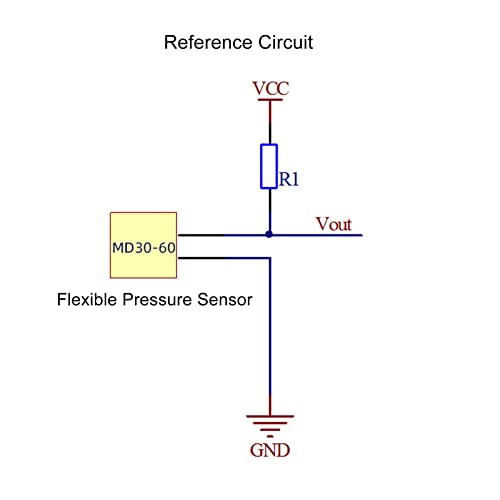 50KG Thin Film Pressure Sensor, Piezoresistive Pressure Sensor with Flexible Nanomaterials, Ultra Thin, Waterproof, Flexible, for Smart Home, Automotive Electronics