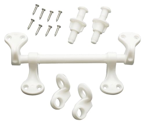 Keeney PP835-36 Plumb Pak Plastic Toilet Seat Hinges, White