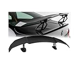 SCOOLKS Car Trunk Rear Lip Wing Tail FIN 140cm Universal ABS Material Refit Spoiler Compatible for Porsche Cayenne 718 981 987 Cayman Boxster Accessories(ABS Glossy Black)