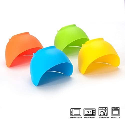 4er Set Silikon Eierpochierer aus BPA-freiem Material