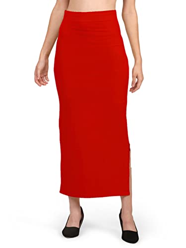 Image of Mehrang Stretchable Saree Shapewear Petticoat for Women, Cotton Blended,Petticoat,Skirts for Women,Shape Wear Dress for Saree