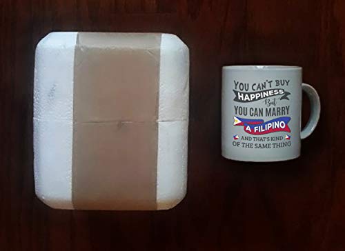 Taza de cerámica blanca 15 oz con diseño humorístico filipino miniatura 7