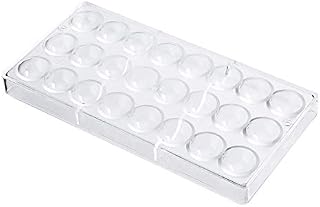 Binchil 24 Holes Semi Sphere Chocolate Mould Polycarbonate Chocolate Bar Half Ball Candy Maker Bakeware