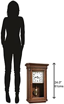 Howard Miller Sandringham Wall Clock 613-108 Oak Yorkshire, Key Wound Single Chime Movement
