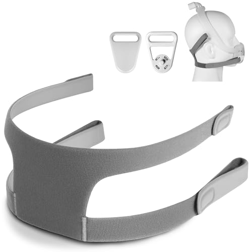 YBWM Replacement Dreamwear Headgear Straps Compatible with DreamWear Full Face MaskAdjustable Soft DreamWear Full Face Replacement Headgear with Clips