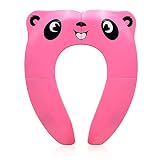 🐼 【Plegable y portátil】 Este asiento de entrenamiento para el baño plegable se puede plegar y desplegar fácilmente. Es liviano y tiene un tamaño compacto de 18 * 14.5 cm en el estado plegado. Tamaño desplegado: 36 * 29 cm. También viene con una bolsa de almacenamiento para facilitar su transporte y uso de viaje.