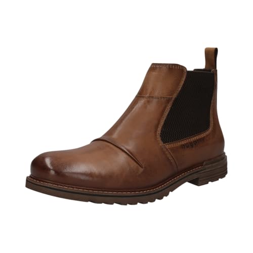 bugatti 321-a0u3y bottes mi-saison élégantes en cuir pour homme
