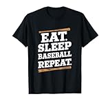 Photo Gallery eat sleep baseball ripeti divertente baseball citazione baseball meme maglietta Photo Gallery eat sleep baseball ripeti divertente baseball citazione baseball meme maglietta