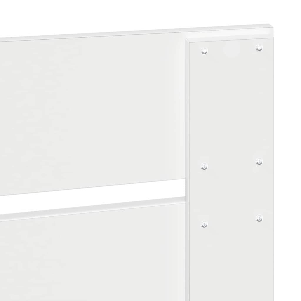 Tête de lit moderne blanche 160 cm, matériau en bois, design fin, durable, meuble de chambre à coucher, montage facile, 163 x 3 x 100 cm