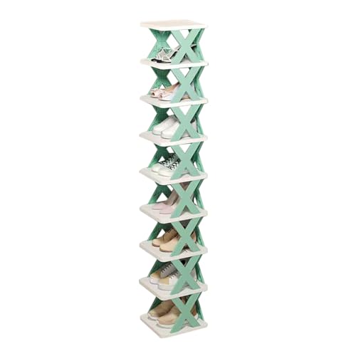 Genérico Zapatero Alto Y Estrecho - Organizador De Zapatos Vertical De Múltiples Capas, Gabinete Que Ahorra Espacio con Estantes | Ideal para entrada, armario, dormitorio, rincones de la casa.