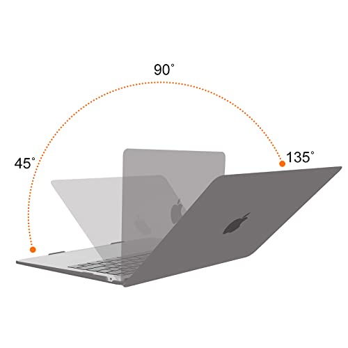 Image of MOSISO Compatible with MacBook Air 13 inch Case 2022 2021 2020 2019 2018 Release A2337 M1 A2179 A1932 Touch ID, Plastic Hard Shell Cover Compatible with MacBook Air 13.3 inch Case, Grey