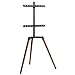 Produktbild EasyLife - Design STAFFELEI Tripod TV-Stativ - Halterung bis 65'' Zoll & 35 kg Fernseher o. Monitor - 140° Schwenkbar - Höhenverstellbarer Ständer inkl. Kabelmanagement - VESA Adapter bis 400x400