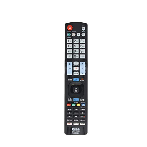 TM Electron TMURC300 Mando a Distancia Universal Compatible con televisores LG, con Botones de...