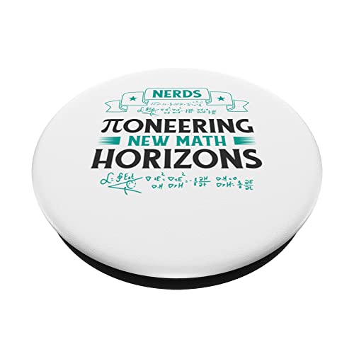 Pi Day Nerd Pi Symbol Number Nerdy Mathematics Mathematician PopSockets Swappable PopGrip, Black - Image 2