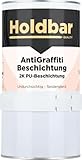 Holdbar Anti Graffiti Beschichtung Telegrau 4 (RAL 7047) 1 Kg - Anti-Graffiti Schutz - Macht Graffiti Entfernbar - Graffitischutz in allen Farben