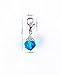 yueton 20pcs Assorted Color Crystal Dangle Charms Pendant with Lobster Clasp Jewelry Making Accessory Fit Floating Locket Charms Necklaces