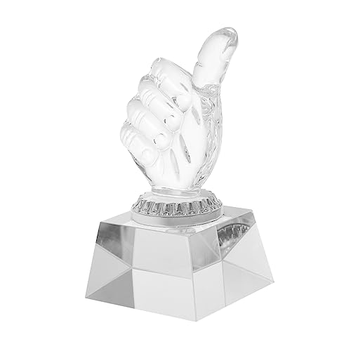 BESPORTBLE Troféu Medalha Playset Acessórios Escultura Em Vidro Tampo Da Mesa Decoração Estudante Tr