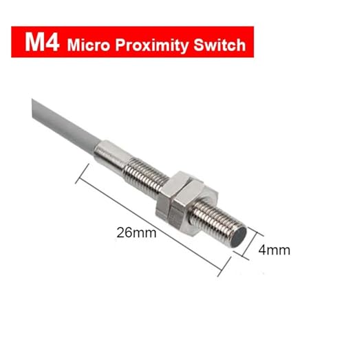Capteur NPN NC M4 miniature avec interrupteur de proximité induction 3 fils et câble 2m - 3