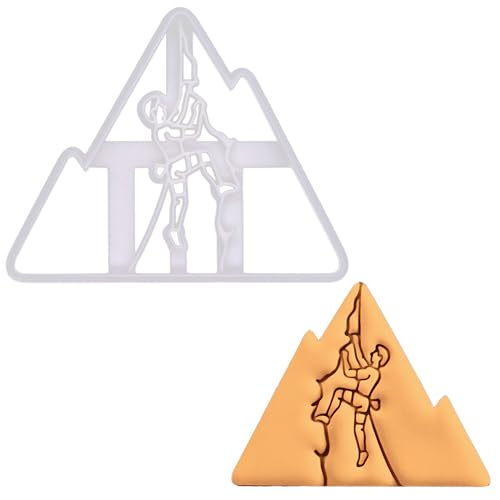 BAKERLOGY Emporte-pièce Escalade en plein air - Conception détaillée d'emporte-pièces pour la pâtisserie et l'artisanat, adaptée au fondant, à la pâte, à l'argile
