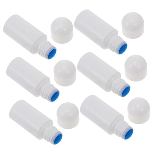 GANAZONO Bouteilles de lignage rechargeables avec applicateur éponge Bouteille liquide portable pour les voyages pour lotions et liquides Design blanc