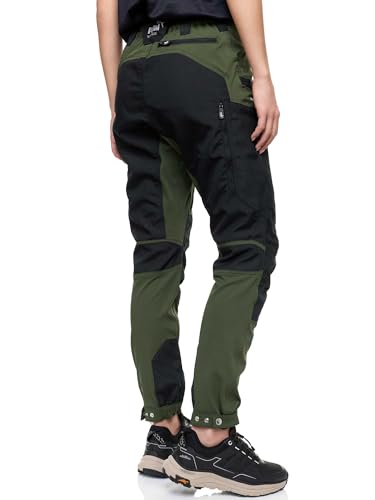 PUMA Workwear Pro-One Wanderhose Damen - Robuste Outdoorhose für Damen - Mit verstärktem Nylon für Langlebigkeit - Trekkinghose mit 4-Wege-Stretch - Verstellbarer Knopfleiste - M - Oliv