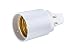 Produktbild G24-Q 4-Pin Adapter auf E27 Schraubgewinde für LED Leuchtmittel Converter - Gesamtlänge: 58mm, G24-Sockellänge: 22mm, Schaftlänge: 42mm, Durchmesser: 37mm