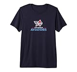 Columbus Aviators - Lockup Logo - United Football League Premium Tri-Blend T-Shirt