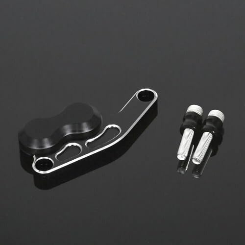 Monkey VorderbremsScheiben-Rotor-Schutzabdeckung-Schutzslider-Rahmenschutzslider, kompatibel mit Monkey 125 2018-2024, 3D-CNC-Aluminium-Motorradzubehör (Schwarz)