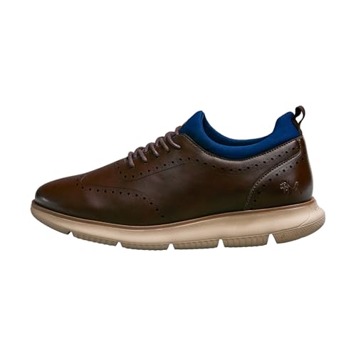 Image of Neeman's Crossover Brogues Stylish Shoes for Men | Oxford Lace-Up Semi Formal Mens Footwear | Casual Comfortable Shoe for Office Wear
