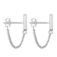 small chain stud/silver