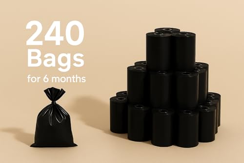 Kotbeutel für Hunde – XXL Größe 28x35 cm – Super stark & Heavy Duty - 60 Stück – Extra groß, reißfest & hygienisch – Flamingo