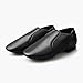Stelle Jazz Shoes for Girls and Boys PU Leather Slip-On Jazz Dance Shoes (Toddler/Little Kid/Big Kid)(SJ06-Black,12ML