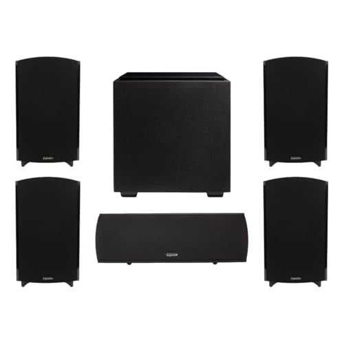 Definitive Technology Home Theater Bundle: (4) ProMonitor 1000 Speakers, ProCenter 1000 Center, and Descend DN8 Subwoofer - Immersive 5.1 Surround Sound System