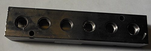 Pneumadyne M10-125-6, Inline Manifold, 6-Station, 1/4 NPT Input, 1/8 NPT Output