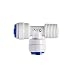 Produktbild Pure One QF-08E Quick-Fitting - Schnellverbinder 3/8 x 3/8 x 3/8" (AG). Ausführung: T-Stück | T-Form. Schlauch-Zubehör für Umkehr-Osmose, Wasser-Installationen oder Kühlschranksysteme