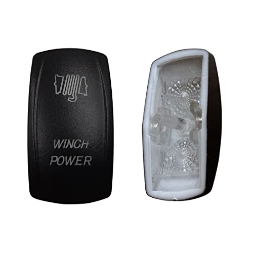 Image of Laser Etched Backlit Switch Cover Cap for Car Boat Dashboard Rocker Switch