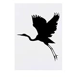 'Flying Heron' Temporary Tattoo - Water Resistant, Skin-Safe, Non-Toxic Transfer (TO00079137)